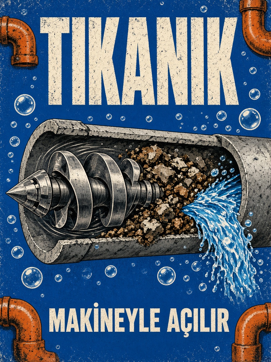 Burgu Tıkanıklık İzmir tıkanık hat makineyle açılır